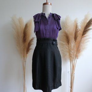 Purple and Black Dress